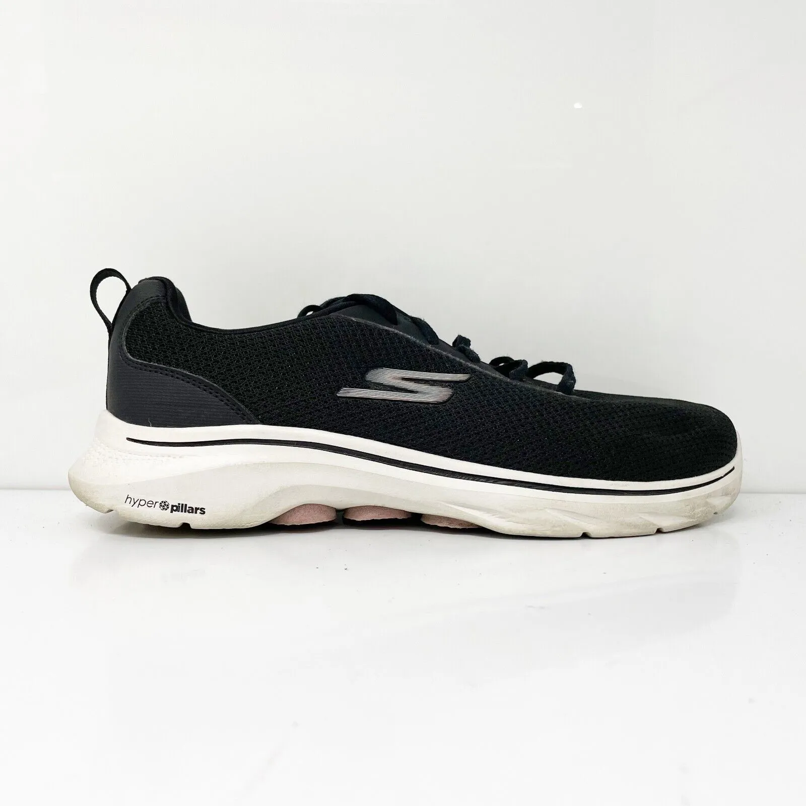 Skechers Womens Go Walk 7 Clear Path 125207W Black Running Shoes Sneakers Sz 8.5