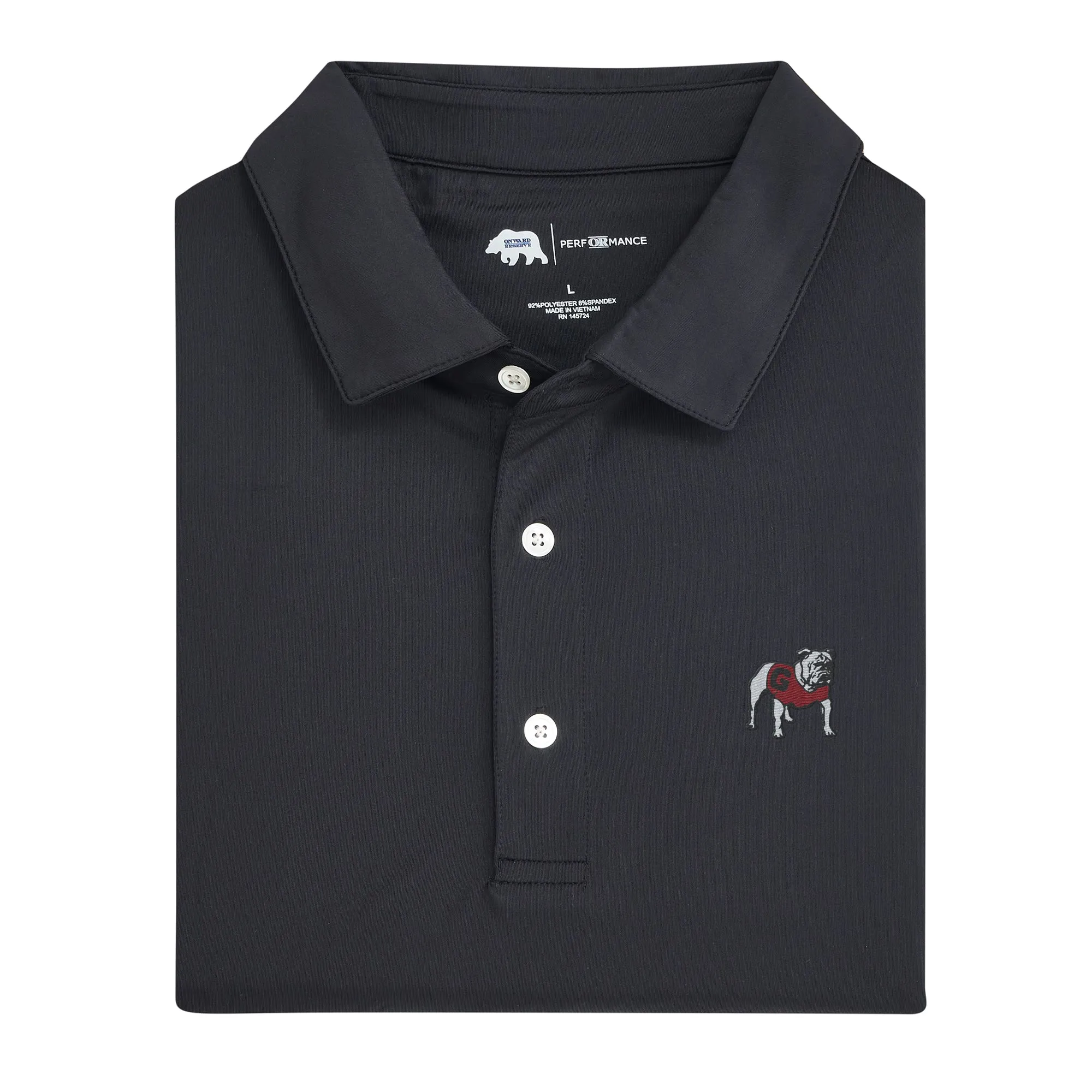 Solid Standing Bulldog Performance Polo