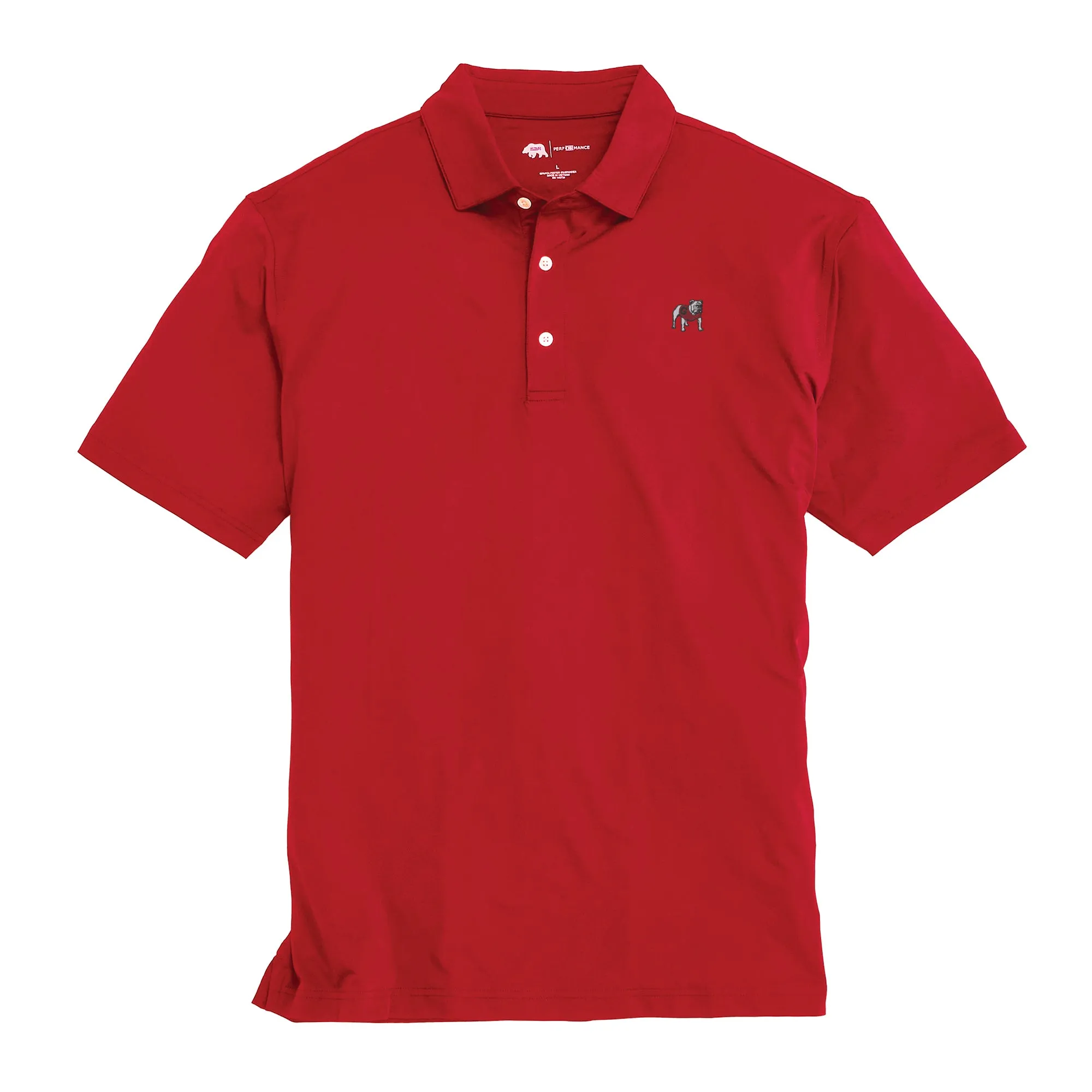 Solid Standing Bulldog Performance Polo