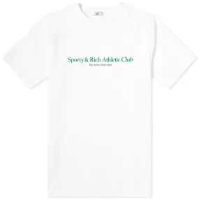 Sporty & Rich SR Athletic Club TeeWhite & Jolly Green