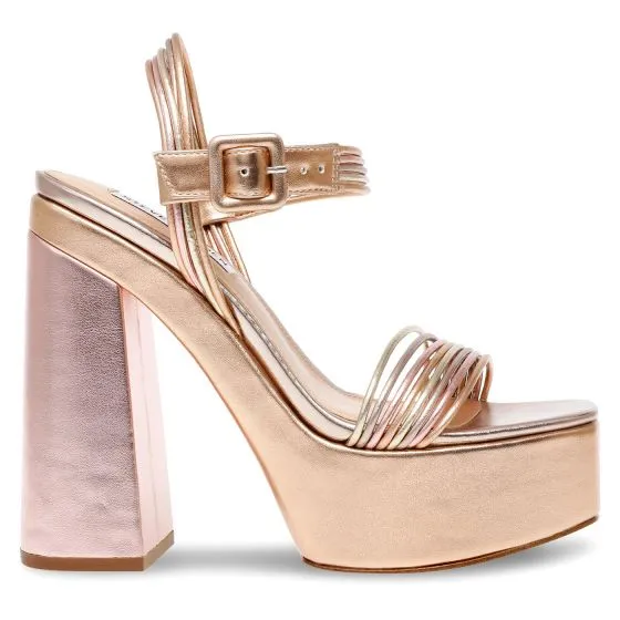 Steve Madden Pin-Up Rose Gold Sandals