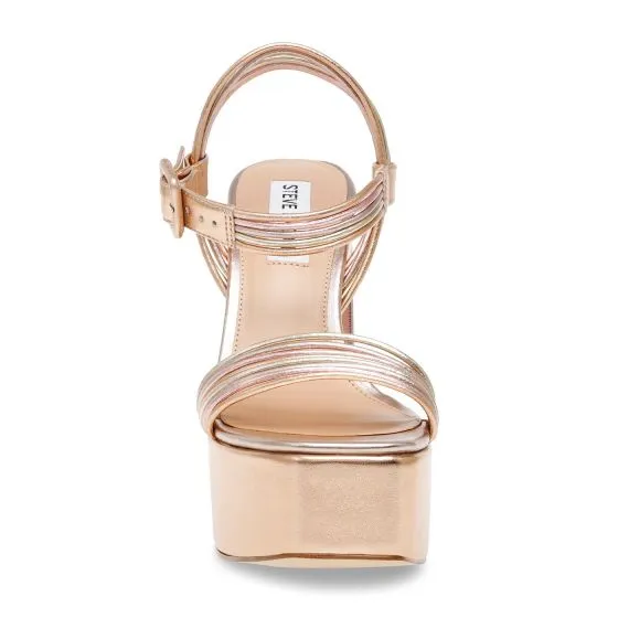 Steve Madden Pin-Up Rose Gold Sandals