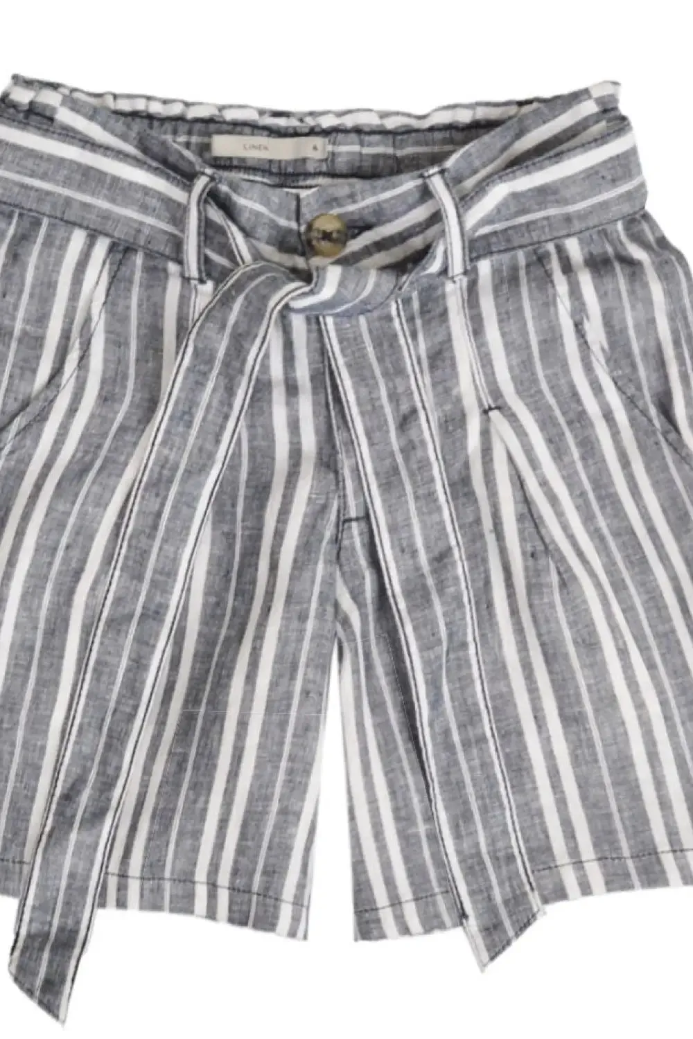 Striped Linen Shorts