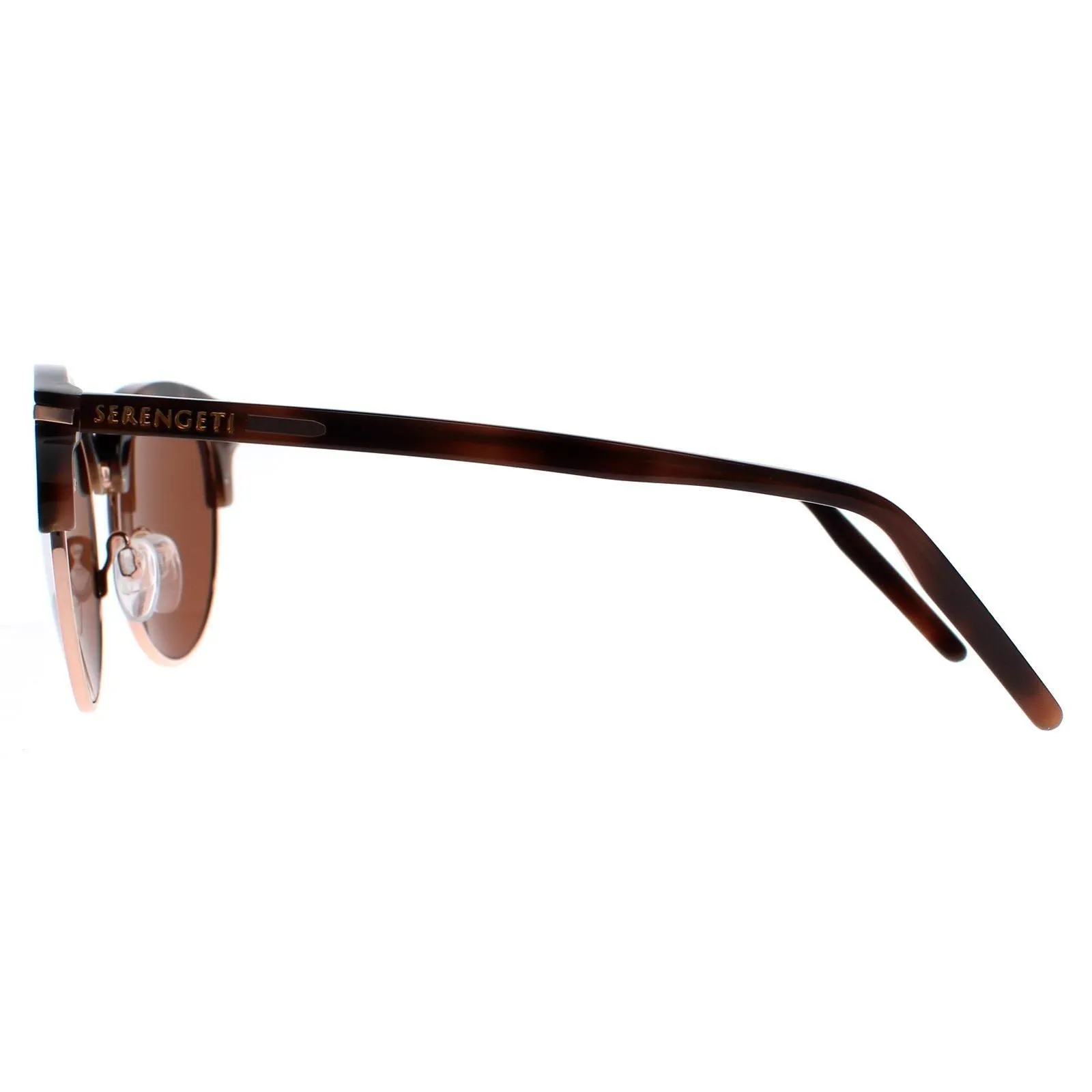 Sunglasses | Round Shiny Brown Mineral Polarized Drivers Brown Lela | Serengeti