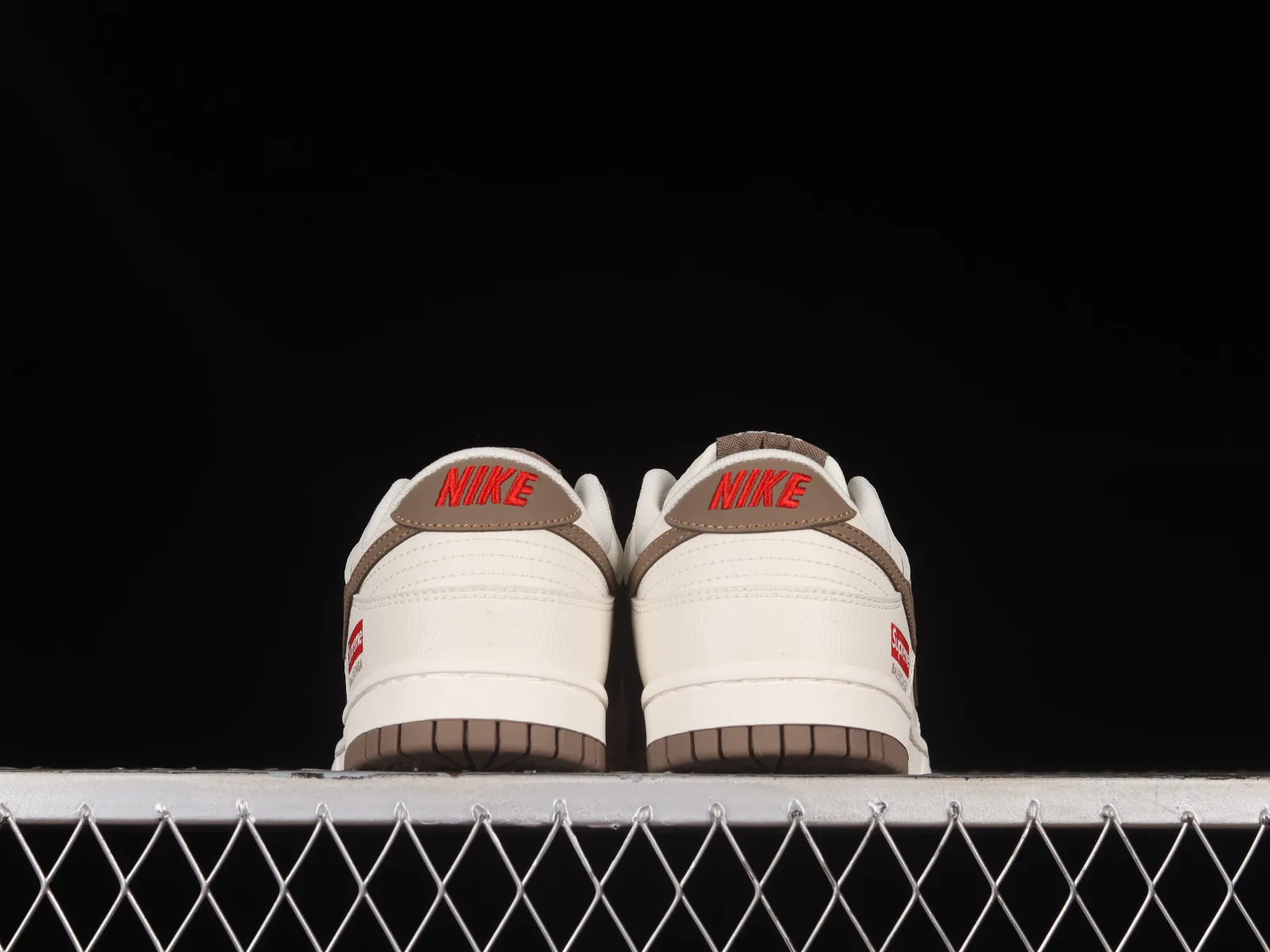 Supreme x Nike SB Dunk Low Milky White Brown Red XD6188-001