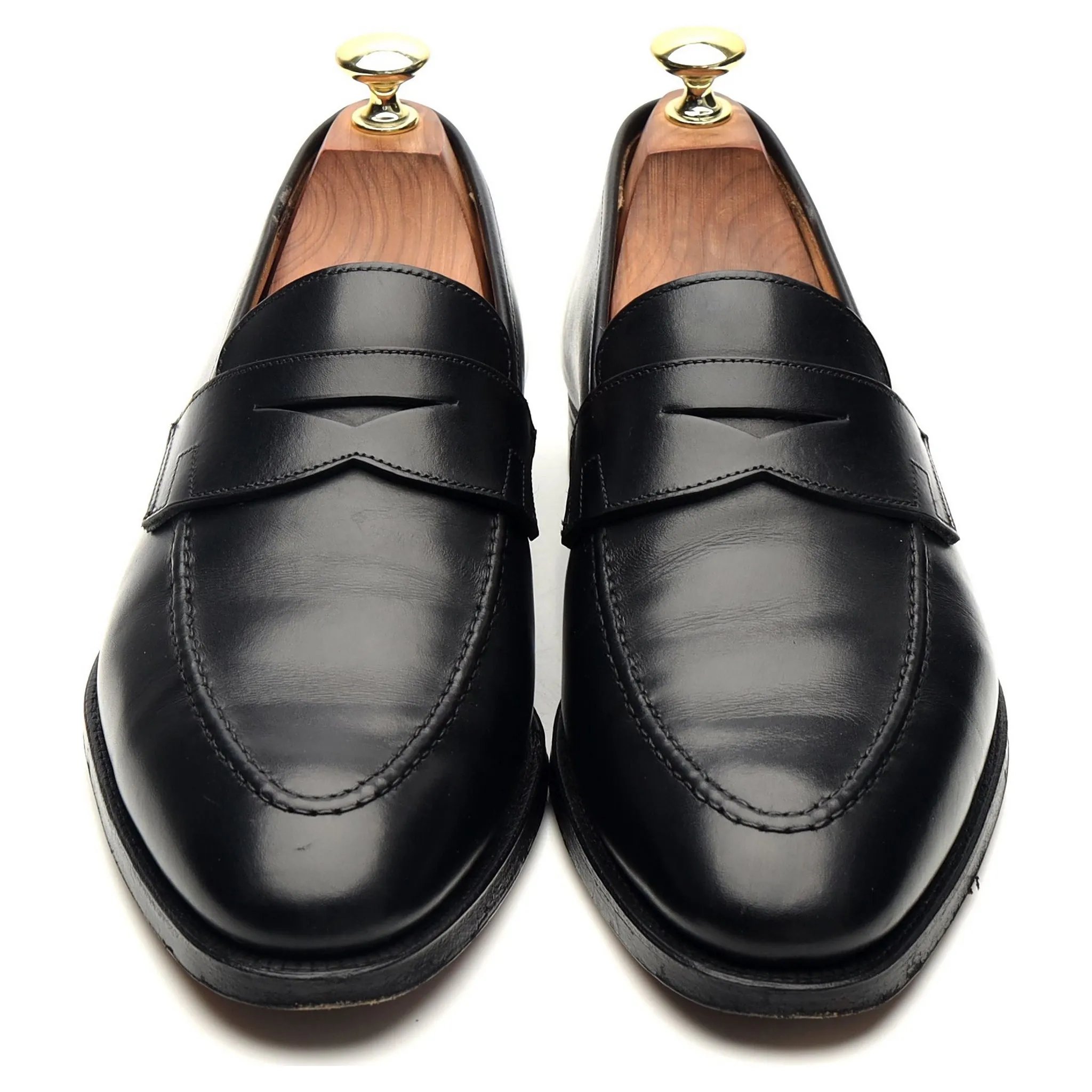 'Sydney' Black Leather Loafers UK 7 E