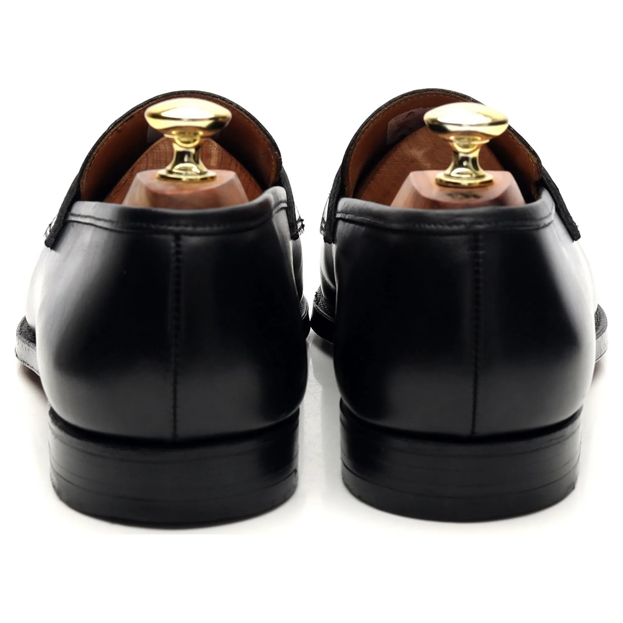 'Sydney' Black Leather Loafers UK 7 E