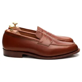 Tan Brown Leather Loafers UK 10