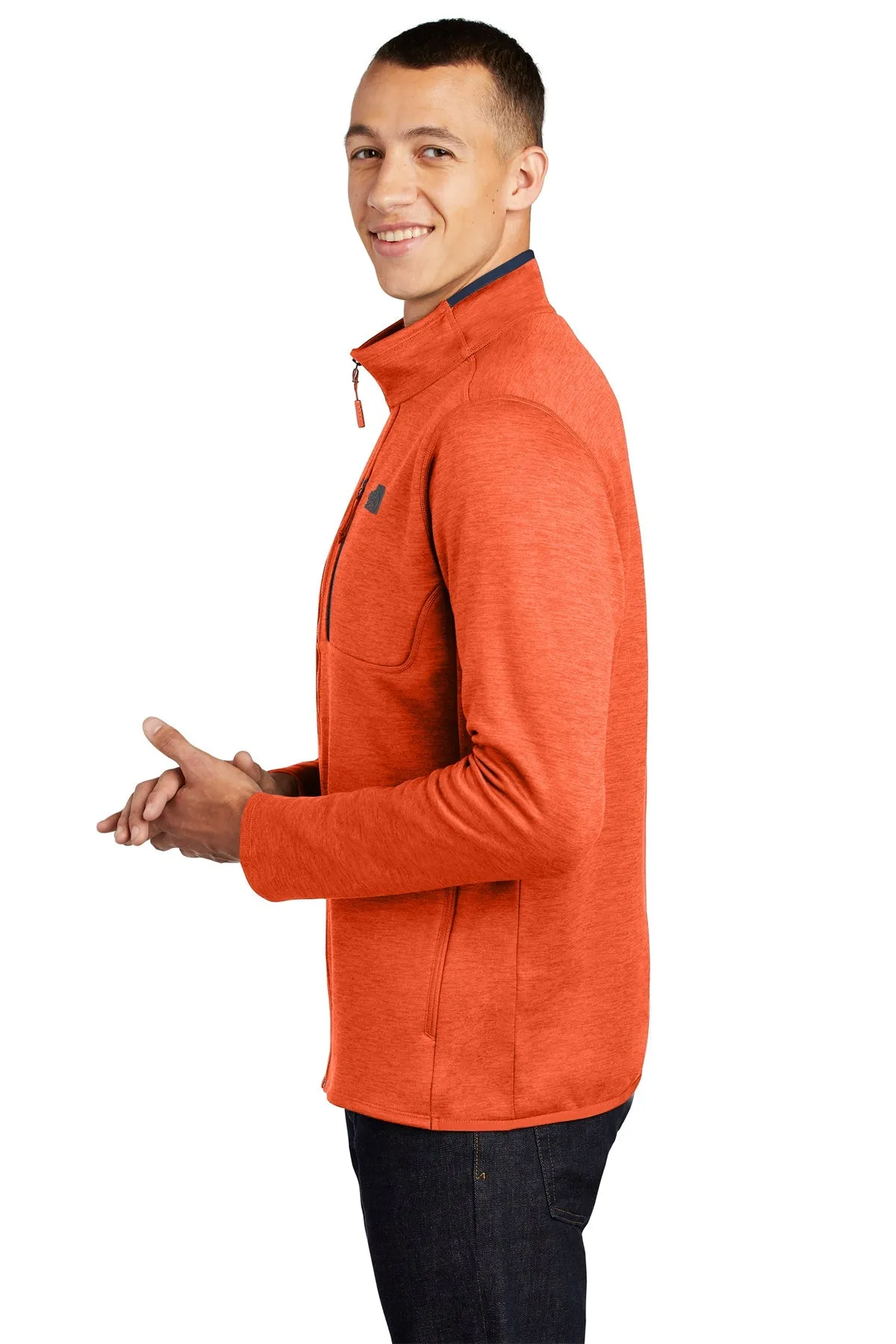 The North Face Skyline Full-Zip Fleece Jacket Zion Orange Heather/ Urban Navy