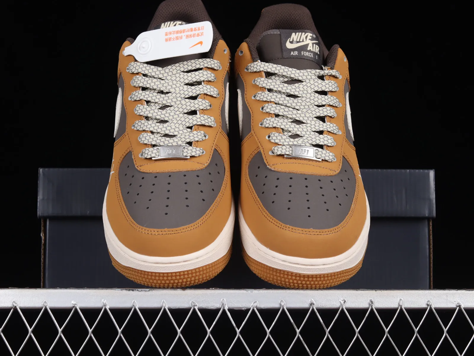 TheNorthFace x Nike Air Force 1 07 Low Dark Brown White BS9055-809