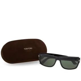 Tom Ford FT0445 Mason SunglassesShiny Black & Green