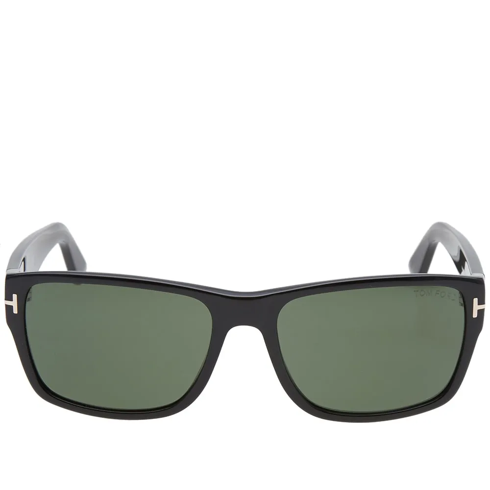 Tom Ford FT0445 Mason SunglassesShiny Black & Green