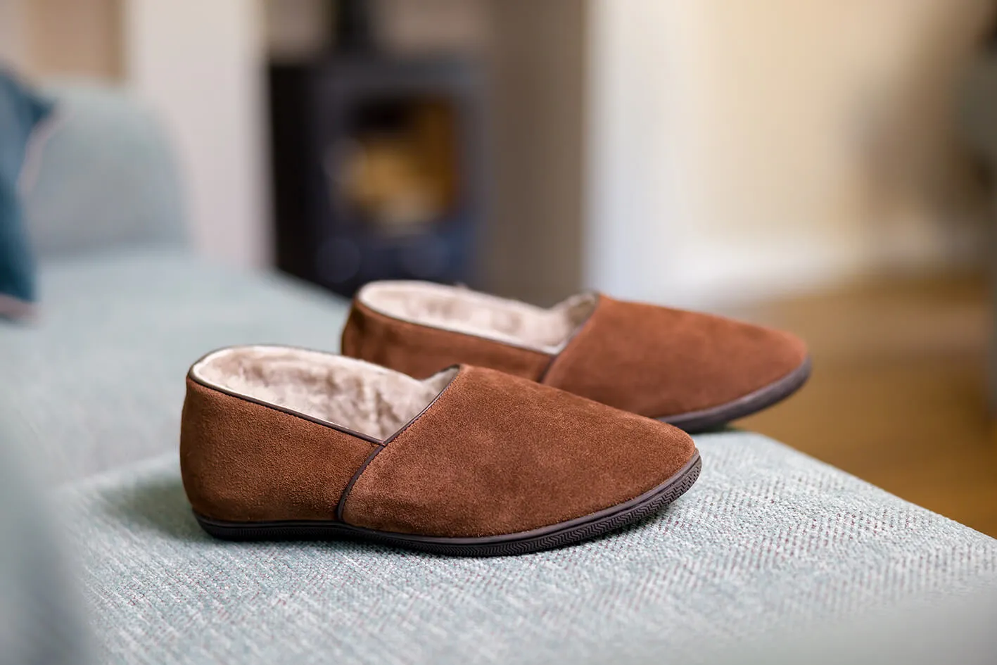 TREVOR Mens Sheepskin Slippers