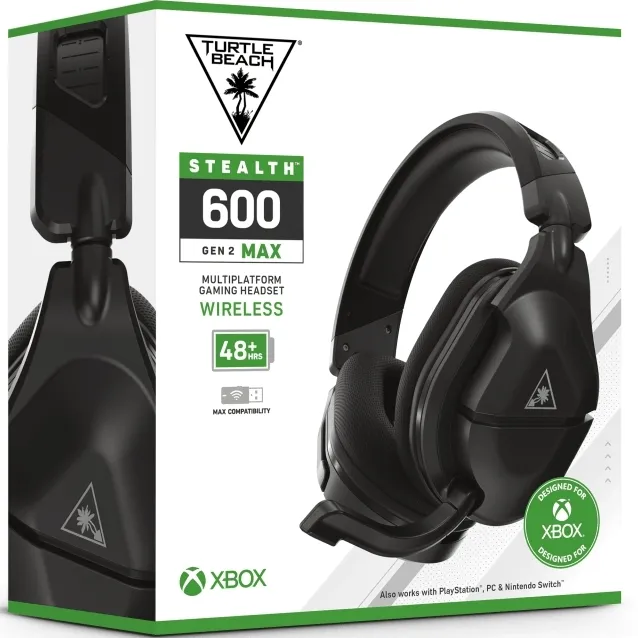 Turtle Beach Stealth 600 MAX Gen 2 Wireless Headset Headphones Microphone XBOX Black