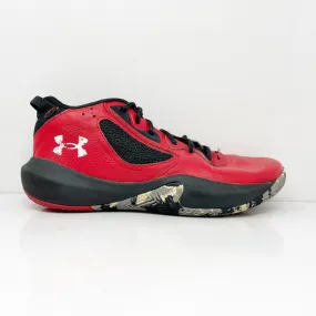 Under Armour Boys Lockdown 6 3025617-600 Red Running Shoes Sneakers Size 6.5Y