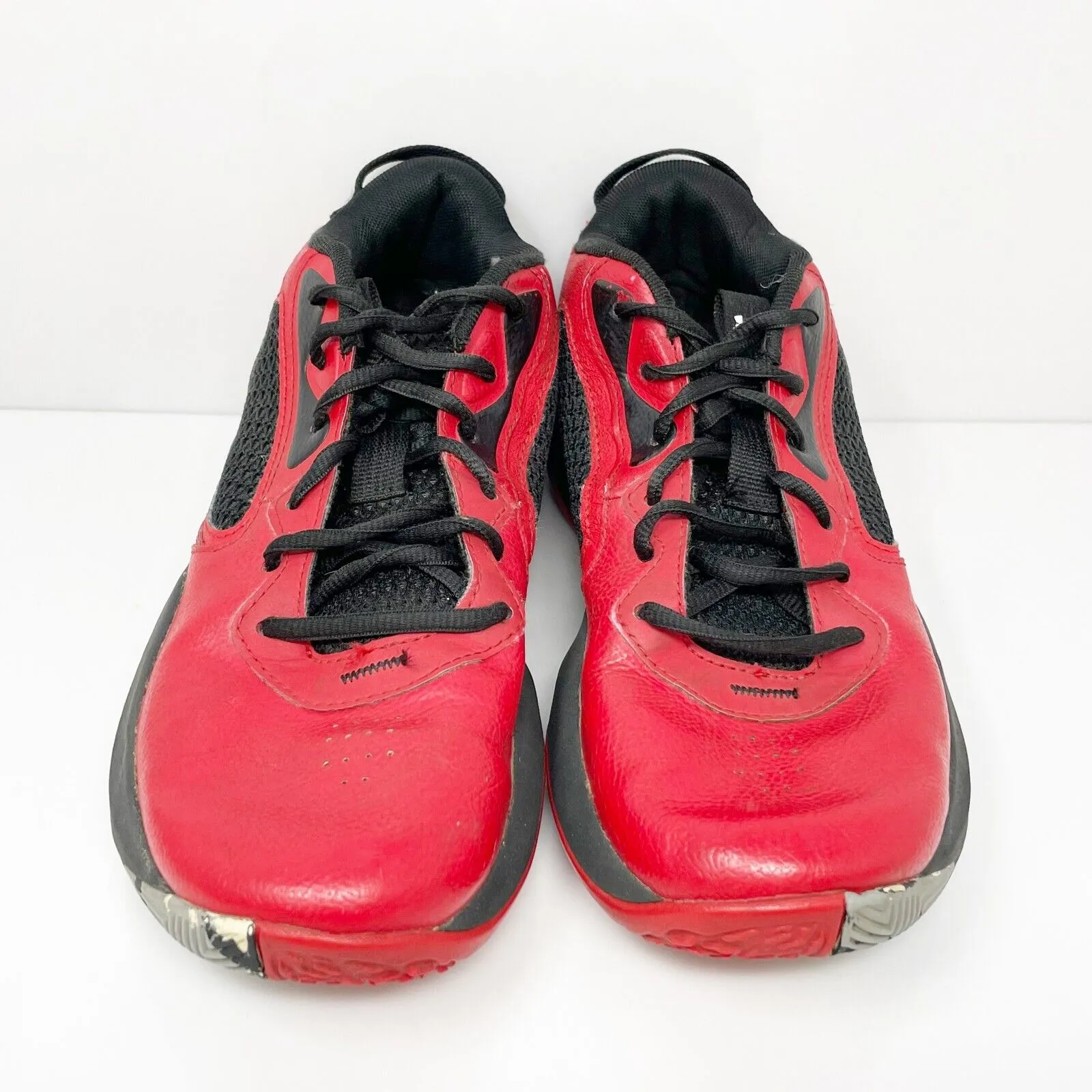 Under Armour Boys Lockdown 6 3025617-600 Red Running Shoes Sneakers Size 6.5Y