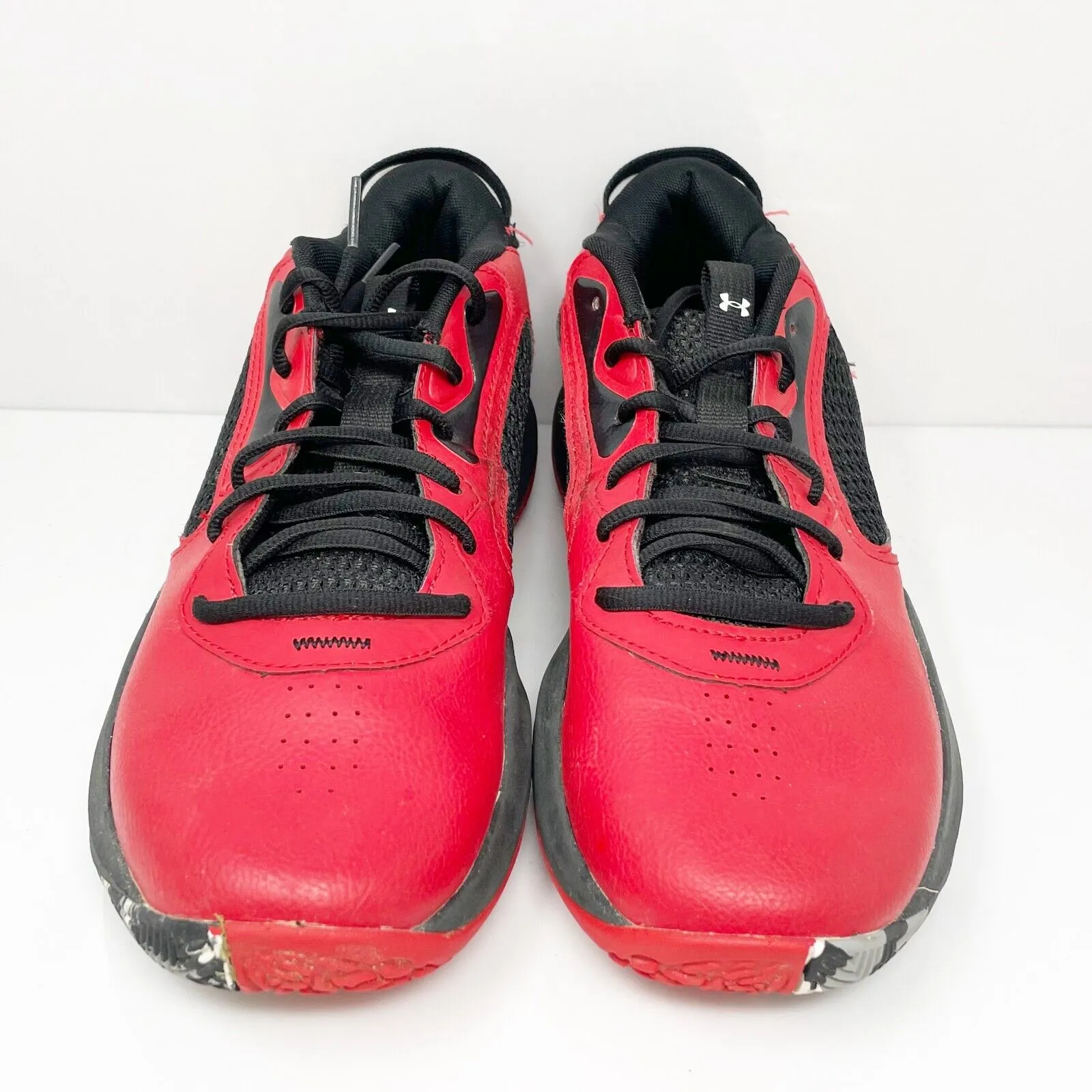 Under Armour Unisex Lockdown 6 3025616 Red Basketball Shoes Sneakers Sz M8 W9.5