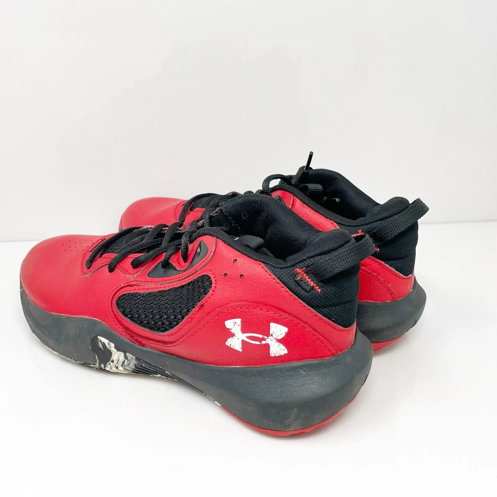 Under Armour Unisex Lockdown 6 3025616 Red Basketball Shoes Sneakers Sz M8 W9.5