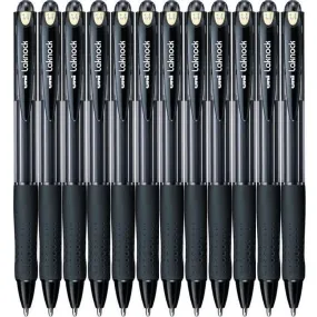 Uni-Ball SN-100 Laknock Retractable Ballpoint Pen Broad 1.4mm Black Box 12