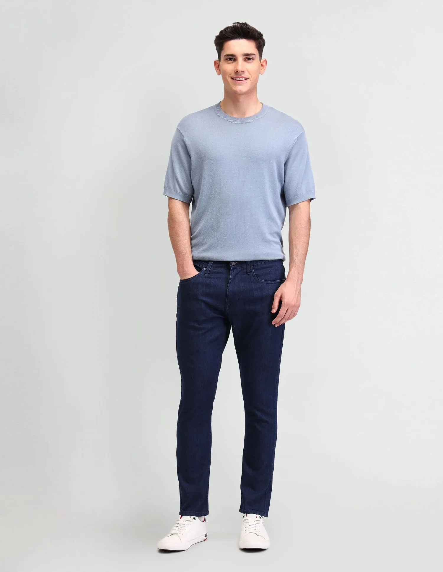 U.S. Polo Assn. Denim Co. Henry Tapered Cropped Fit Blue Jeans