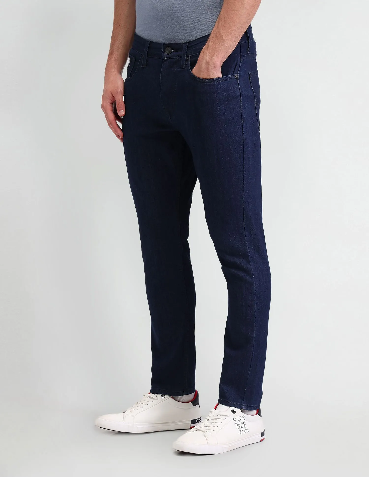 U.S. Polo Assn. Denim Co. Henry Tapered Cropped Fit Blue Jeans