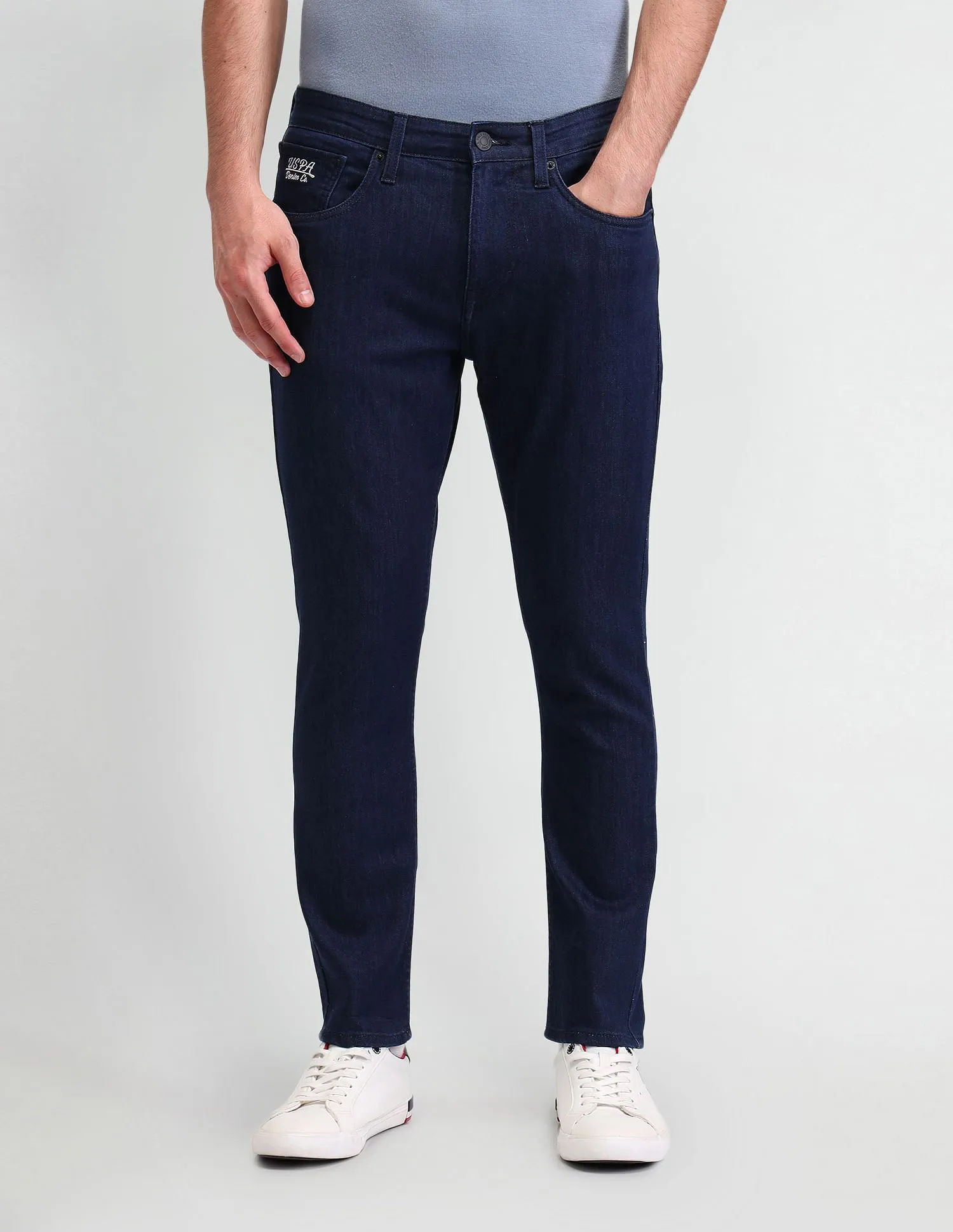 U.S. Polo Assn. Denim Co. Henry Tapered Cropped Fit Blue Jeans