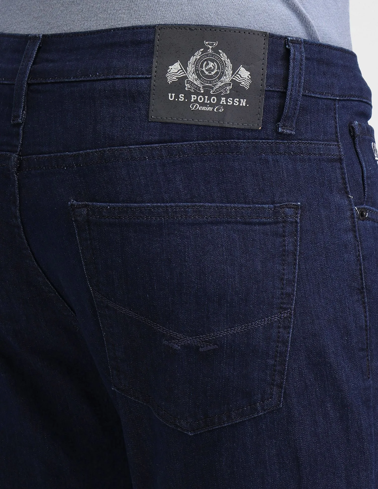 U.S. Polo Assn. Denim Co. Henry Tapered Cropped Fit Blue Jeans