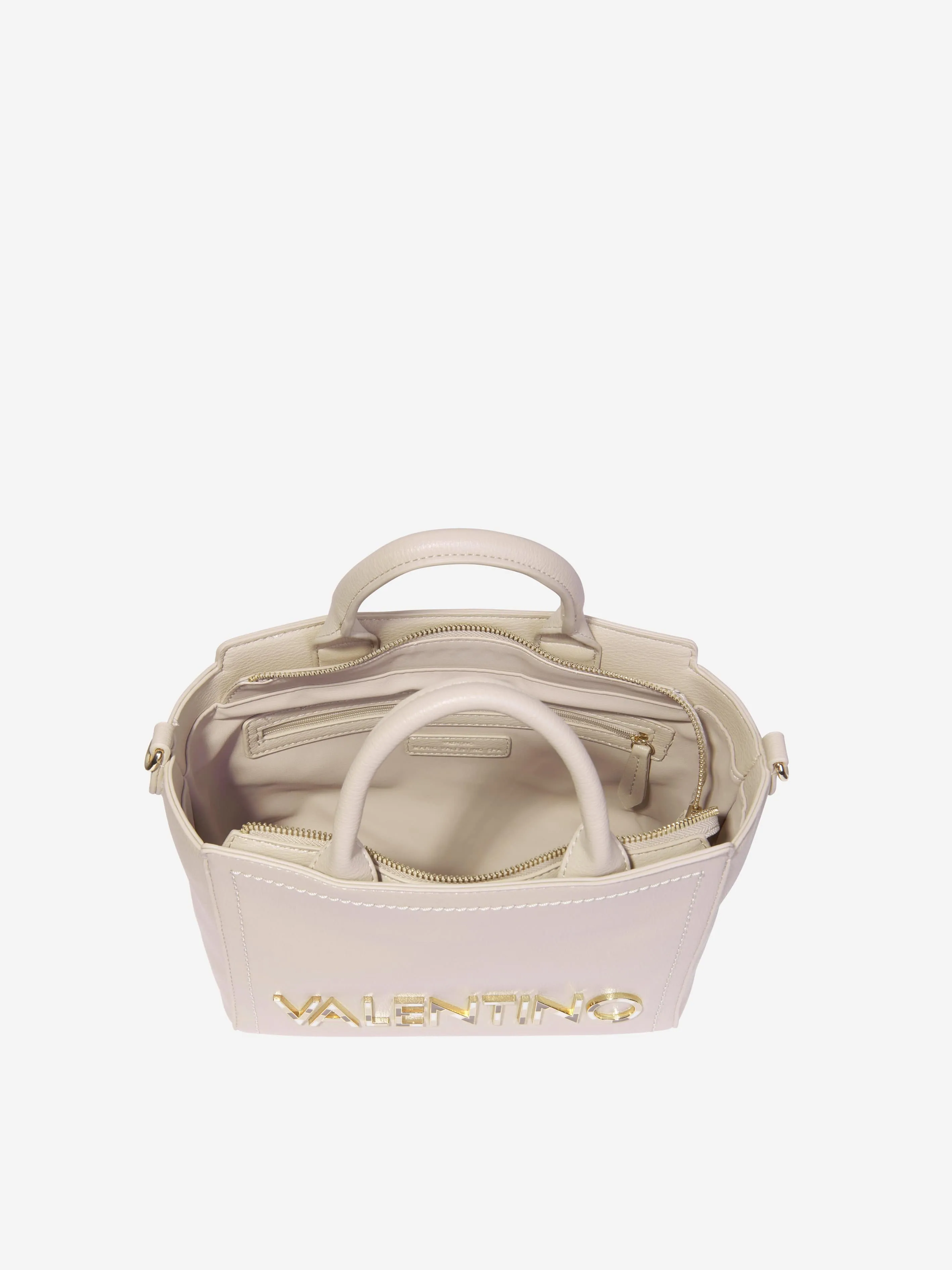 Valentino Girls Sled Tote Bag in Beige (W: 13.5cm)