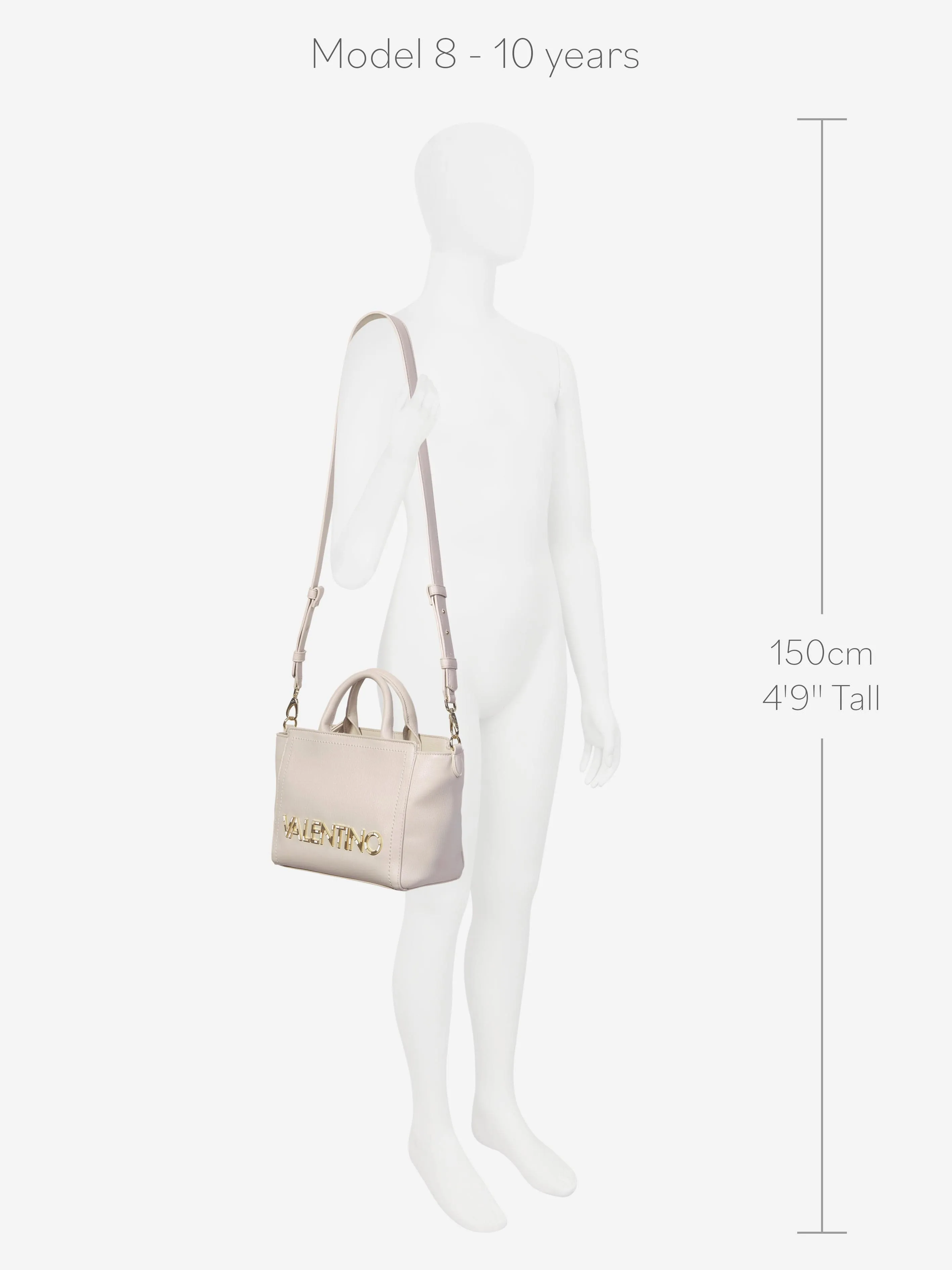 Valentino Girls Sled Tote Bag in Beige (W: 13.5cm)