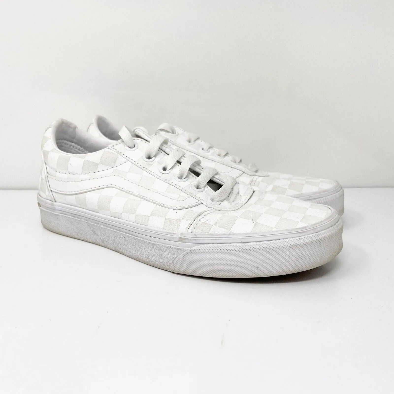 Vans Womens Off The Wall 500714 White Casual Shoes Sneakers Size 7.5