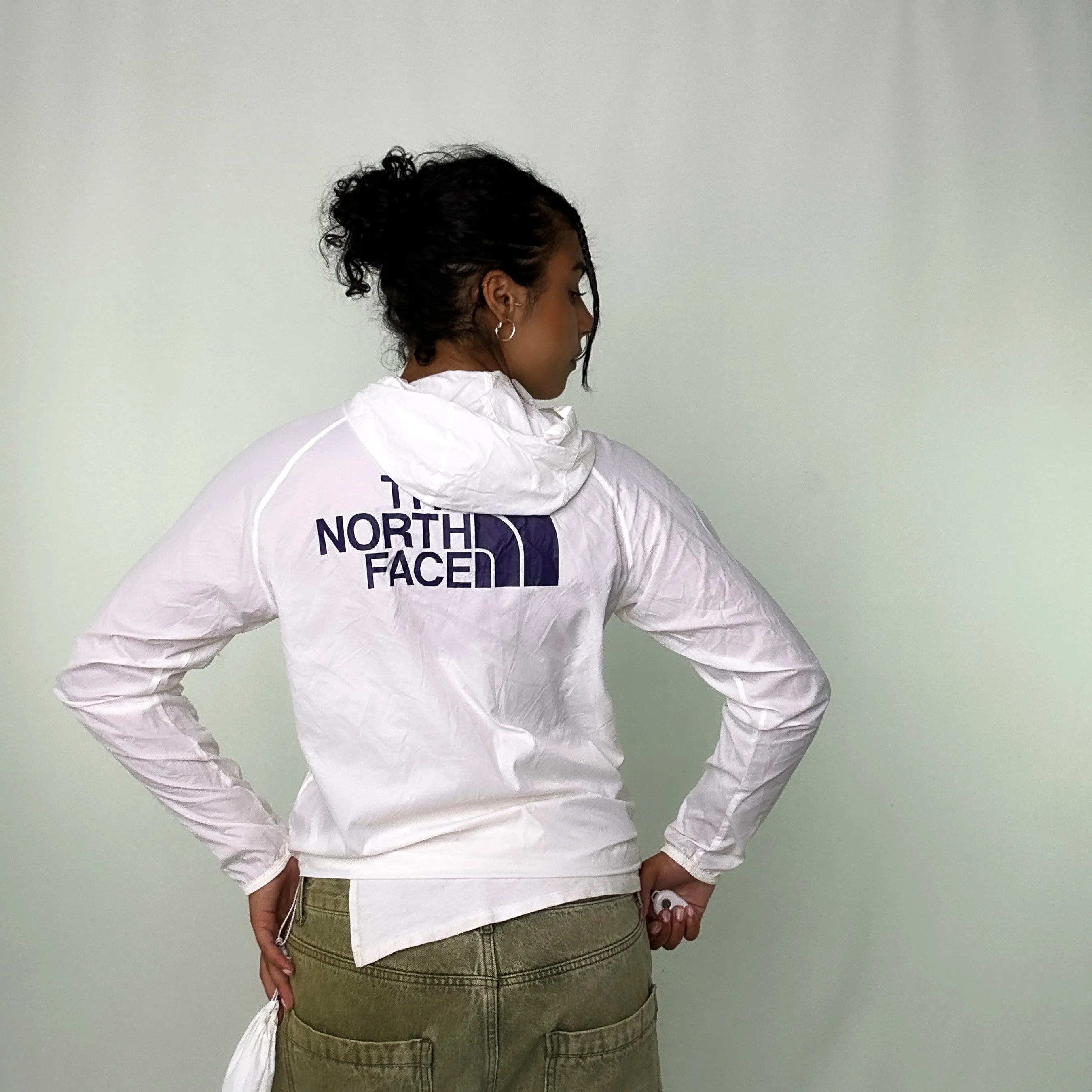 White 90s The North Face Light Rain Jacket (S)