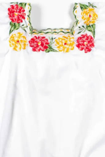 White Floral Sleeveless Top