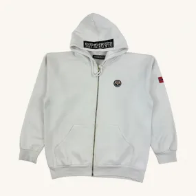 White y2ks Napapijri Hoodie Sweatshirt (M)