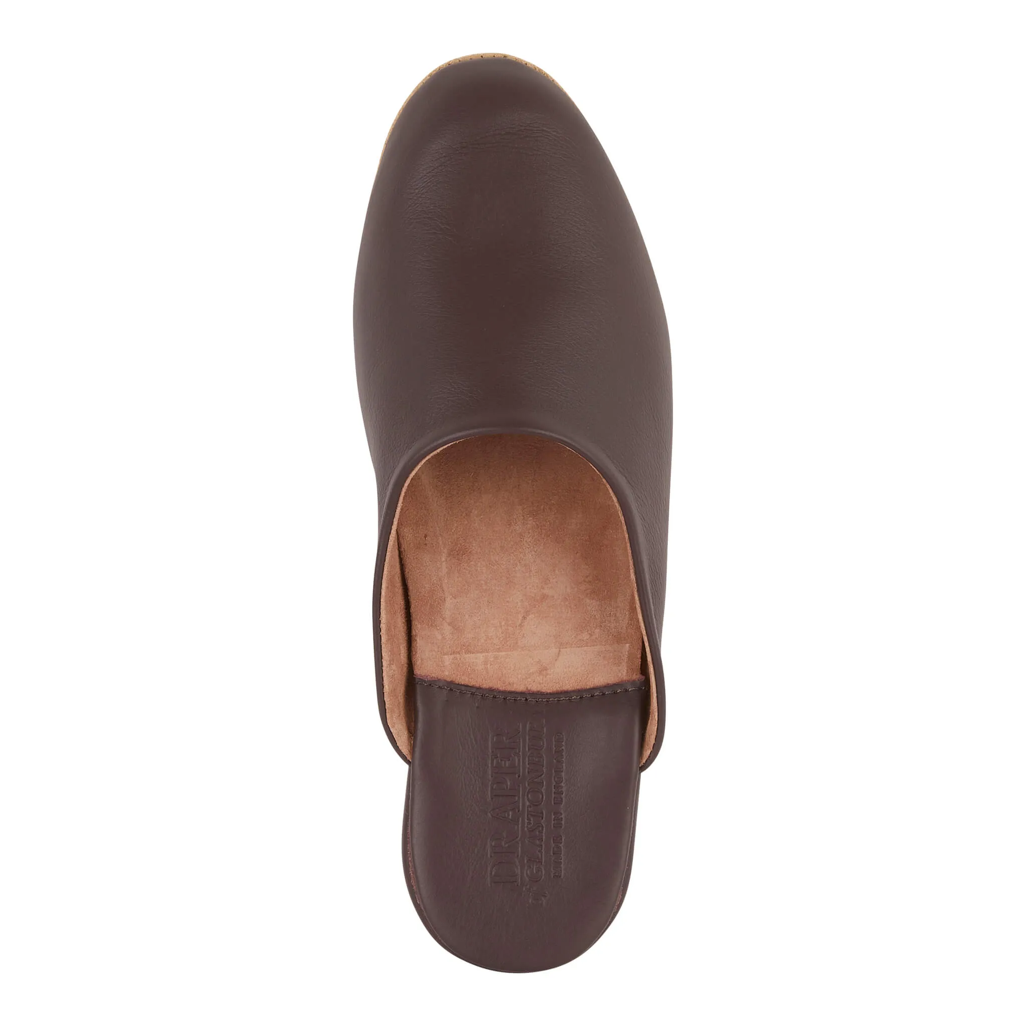 WILLIAM Mens Leather Mule Slippers