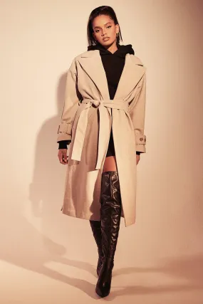 Wool Look Trench