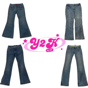 Y2K NYC Grunge Flared Jeans